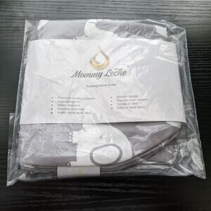 Mommy Leche Nursing Pillow Cover - Gray Elephant Print, Machine Washable